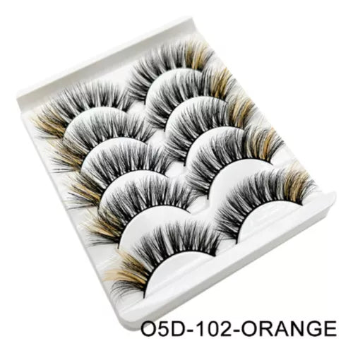 pestañas de colores