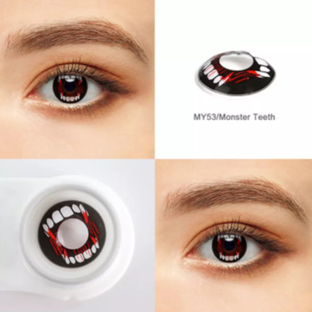 MY53 Black Bloody Fangs Halloween
