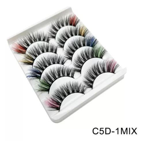 pestañas de colores