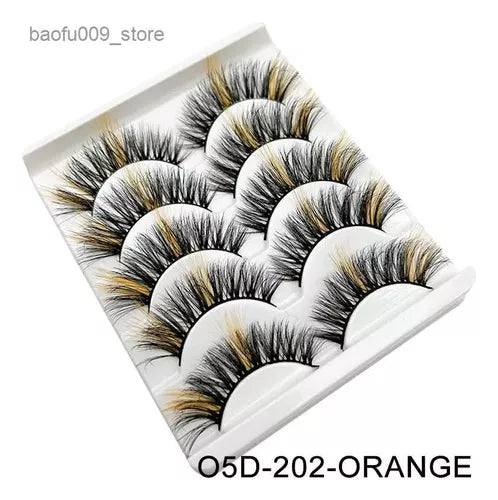 pestañas de colores