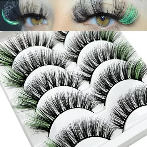 pestañas de colores