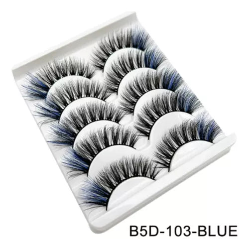 pestañas de colores