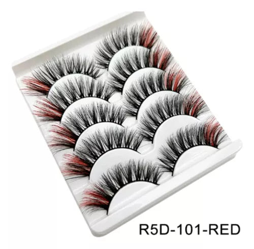 pestañas de colores