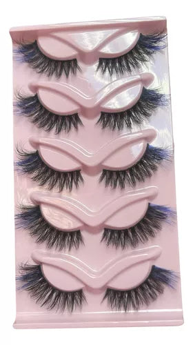 pestañas de colores