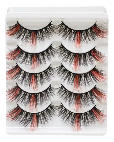 pestañas de colores