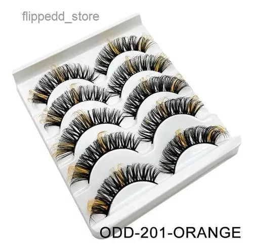 pestañas de colores