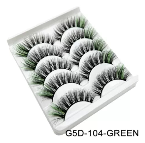 pestañas de colores