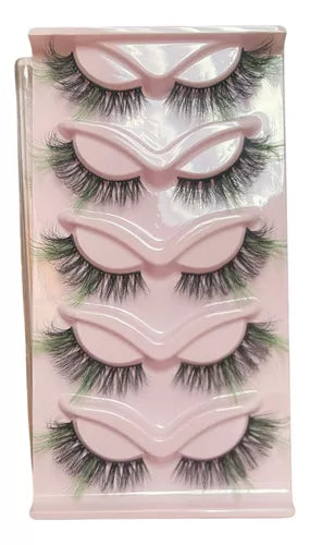 pestañas de colores