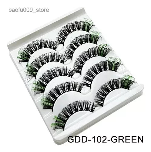 pestañas de colores