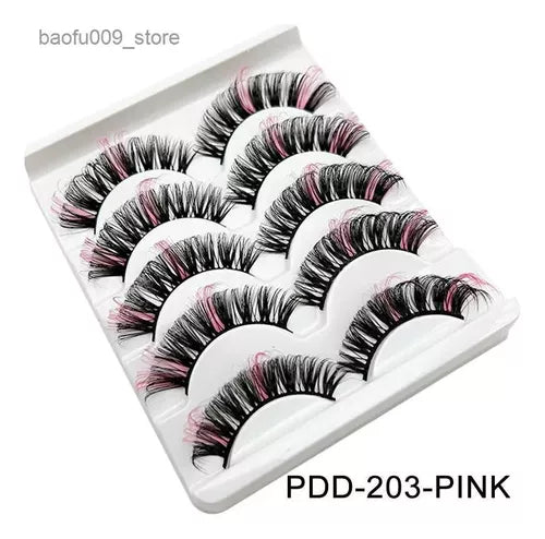 pestañas de colores