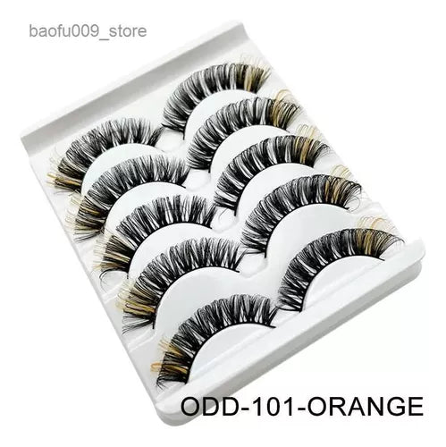 pestañas de colores