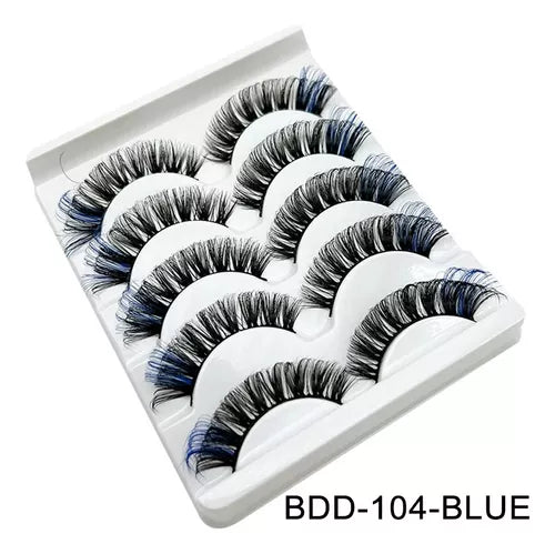 pestañas de colores