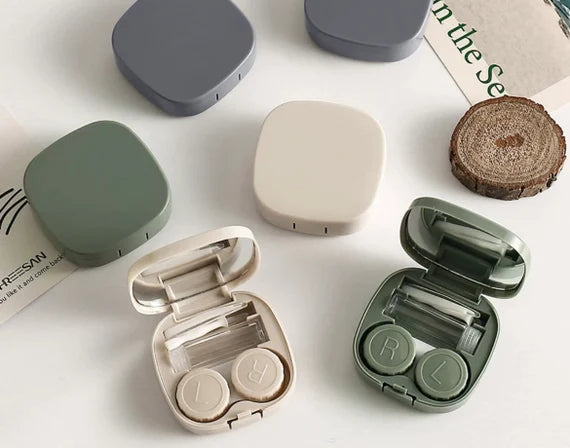 Kit Viajero Portalentes, Estuche, Pinza, chupa , Portaliquido y espejo